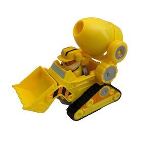 Paw Patrol Rubble Bulldozer Vehicle Set Yellow 5" Dog